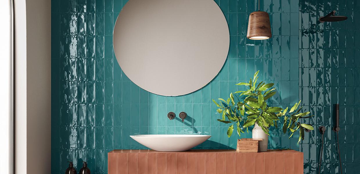 Grès Cérame Ergon Abacus Brick Salle De Bain Amaranto Lux,petrolio Lux Image Galerie | Emilceramica Grès Cérame Ergon Abacus Brick Salle De Bain Amaranto Lux,petrolio Lux Image Galerie | Emilceramica