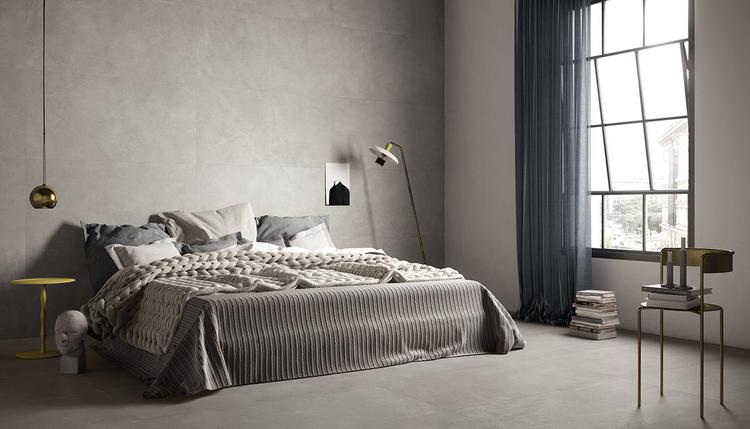 Karman | Emilceramica Grès Cérame Provenza Karman Bois,béton Chambre À Coucher Cenere Cemento Image Galerie | Emilceramica