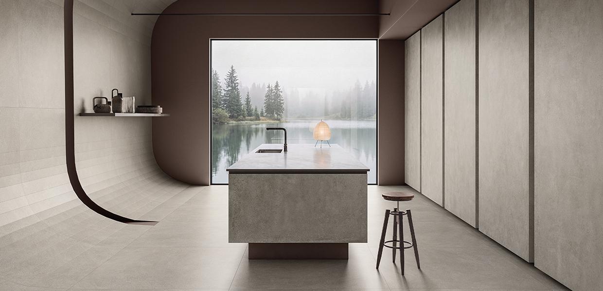 Grès Cérame Provenza Unique Concrete Béton Cusine Grigio Cemento Colato,grigio Cemento Seminato Image Galerie | Emilceramica Grès Cérame Provenza Unique Concrete Béton Cusine Grigio Cemento Colato,grigio Cemento Seminato Image Galerie | Emilceramica
