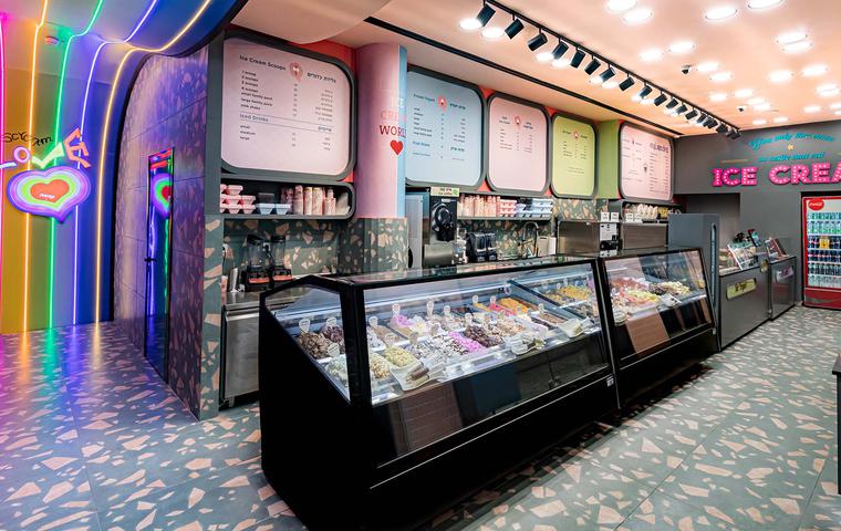 Entouré par miettes de gaufres